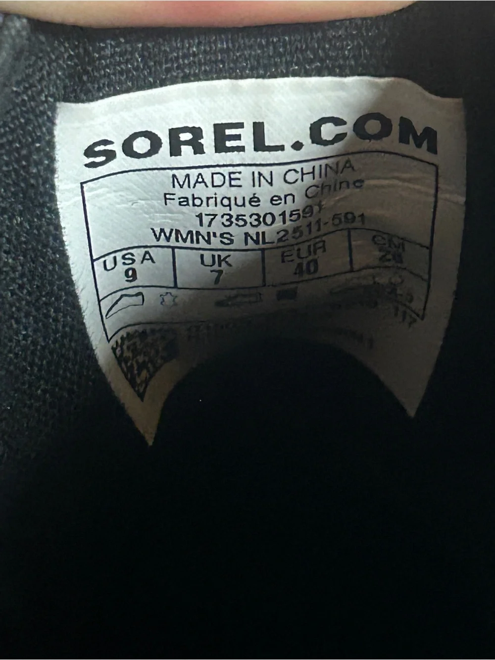Sorel Out 'N About Rain Boots in the Nocturnal Blue/Black colorway Size 9